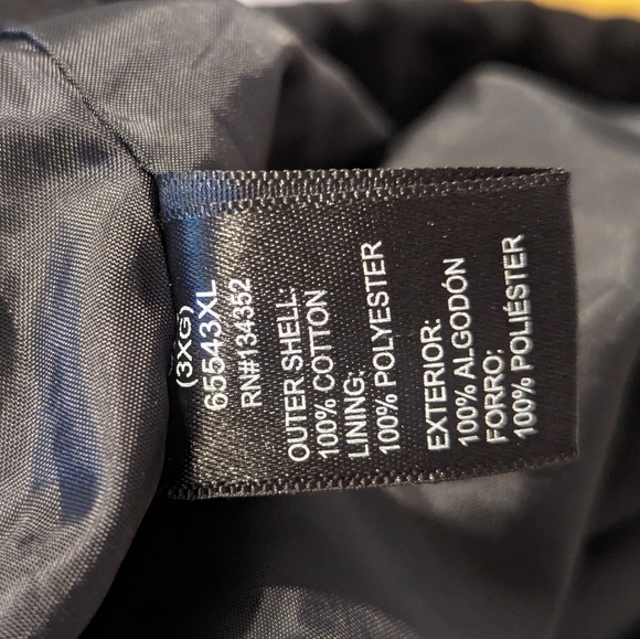 Black Utility Hooded Jacket Size 3X - Picture 8 of 8
